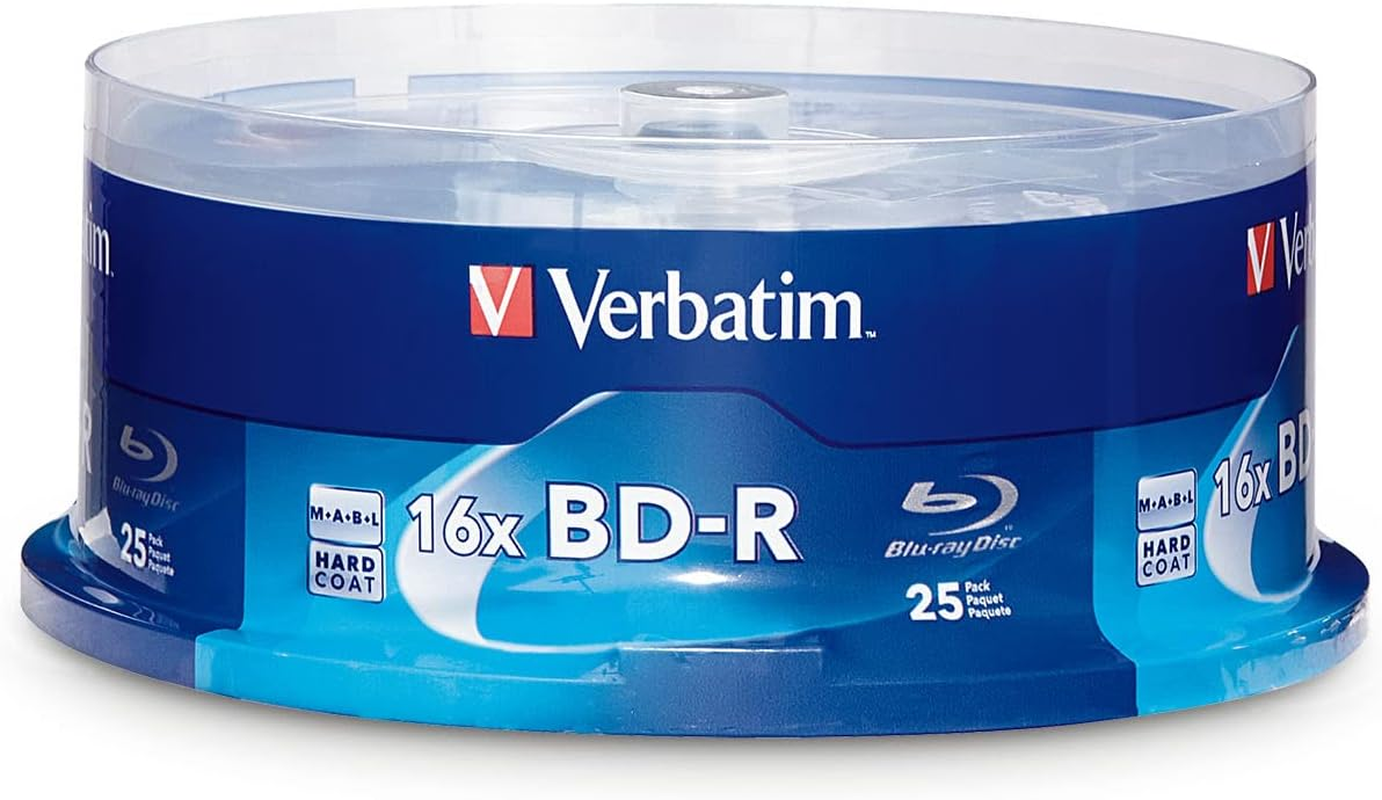 Verbatim 10Pk BD-R 25GB 6X with Surface - Blu-Ray Discs - 25Pk Spindle