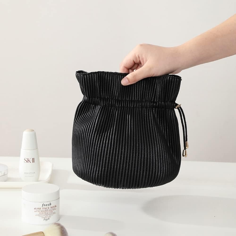 Cosmetic Makeup Beauty Travel Bag Corduroy Design Water Resistant Material Drawstring Closure Light Weight Collapsible and Compact from Paton Travel Australia image number 3