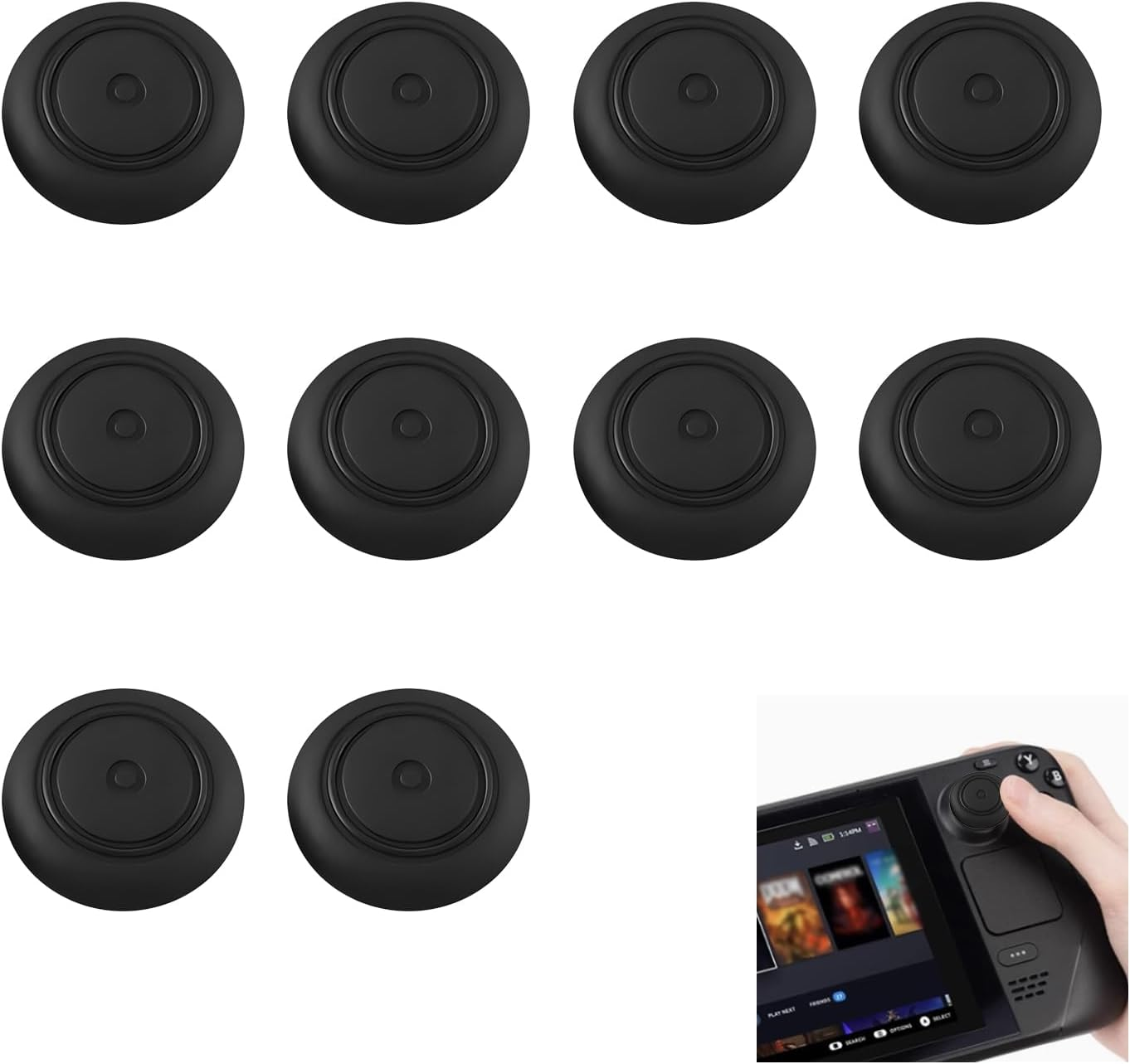 Enhance Gaming Accuracy and Comfort Joystick Caps, Protect Original Joystick, Increase Sensitivity, Cyan & Magenta Design, Compatible with Nintendo Switch Lite Thumb Grip