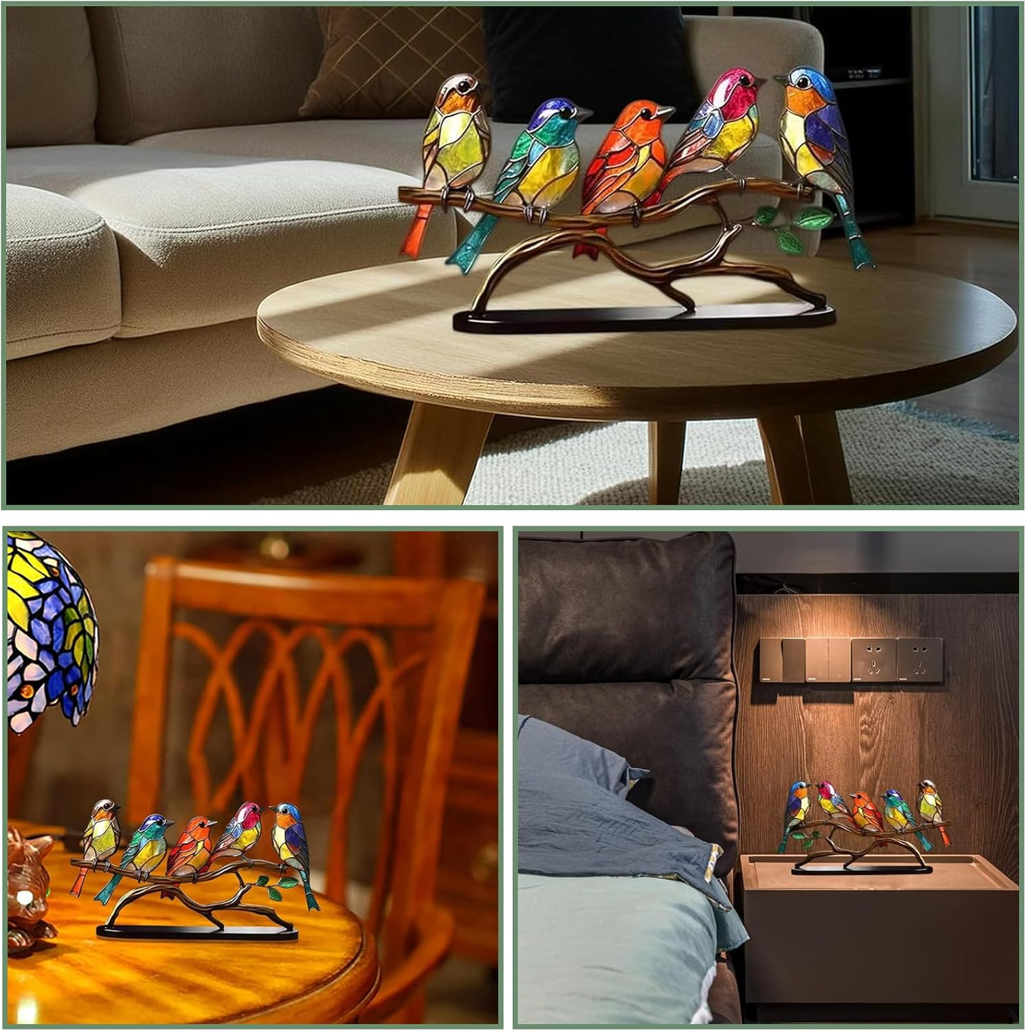 Decorative Home Accessories, Ornaments, Living Room Decor, Home Decor Gift Modern Style, Tabletop Bird Decoration for Living Room, Bedroom, Office Desktop, Cabinets image number 4