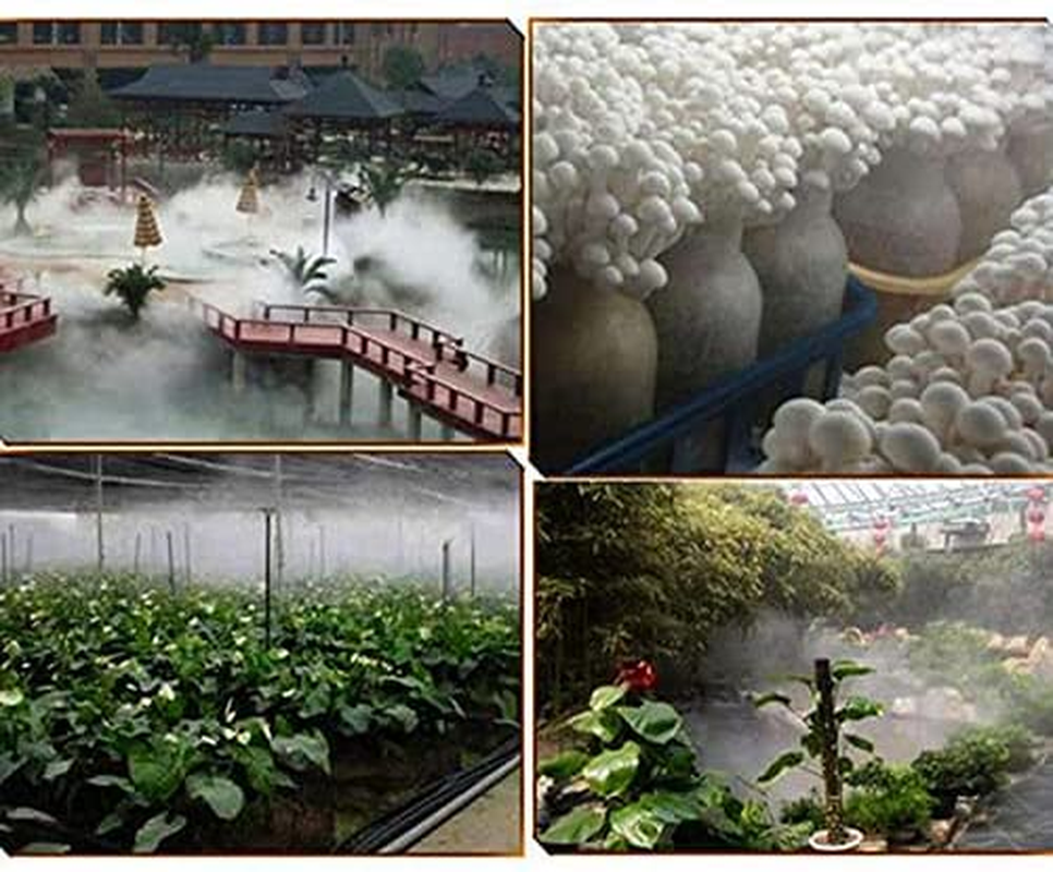 12 Heads Mist Maker Ultrasonic Mist Fogger Air Humidifier Water Fountain Fog Maker Machine Stainless Steel Fogger image number 4