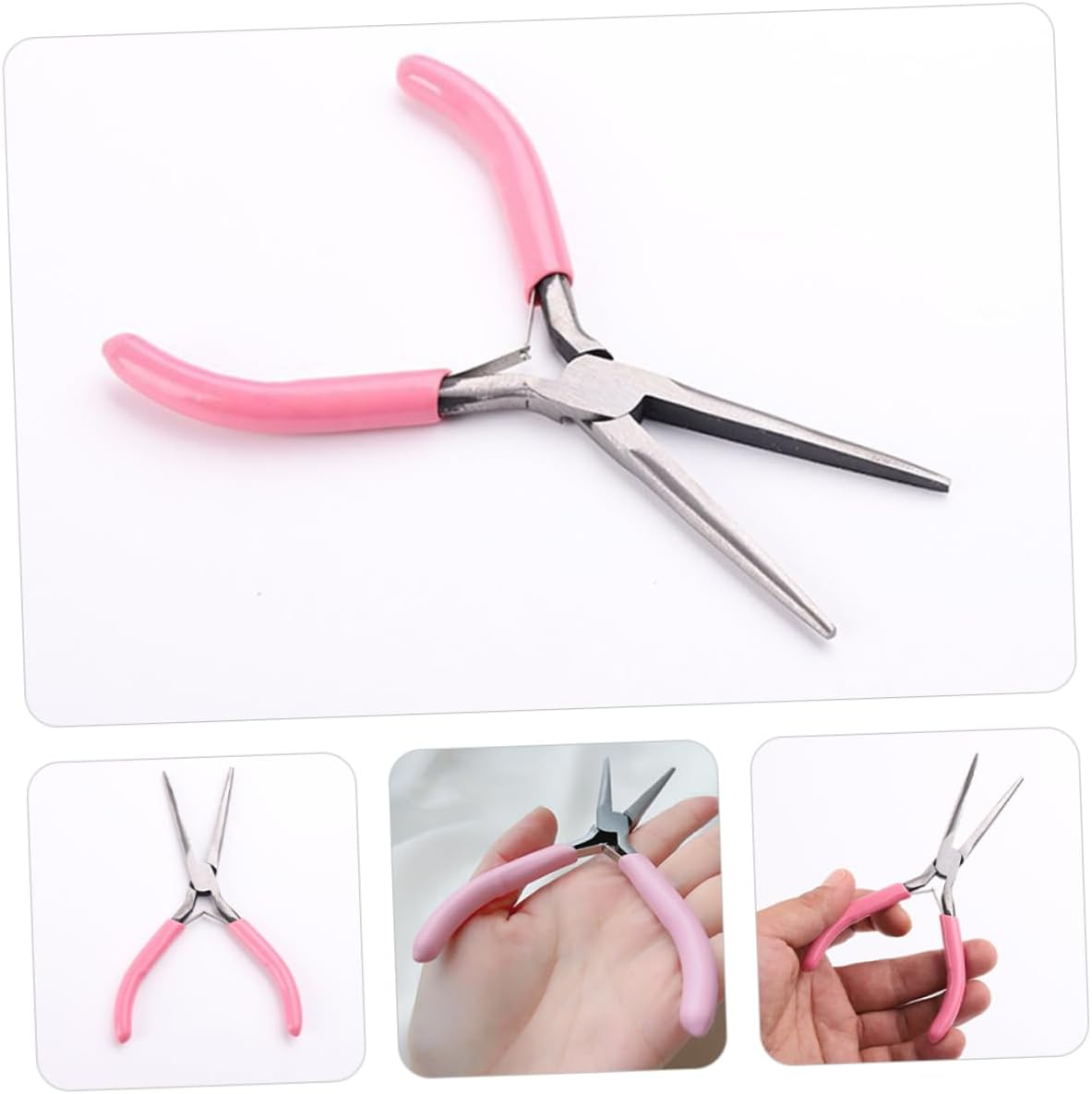 CLISPEED Stainless Steel Nail Shaping Clips Tool for Acrylic Nails 2-Piece Set Portable for Manicure Art Supplies