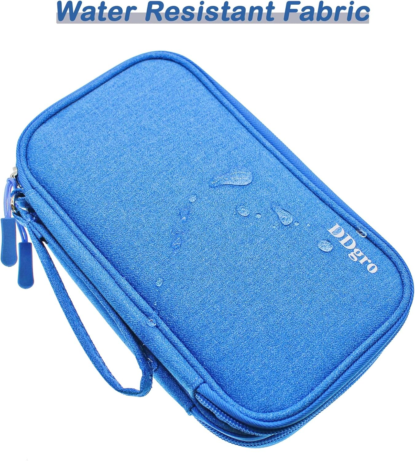 Ddgro Premium Blue Water-Resistant Compact Portable Electronics Accessory Organizer Case image number 4