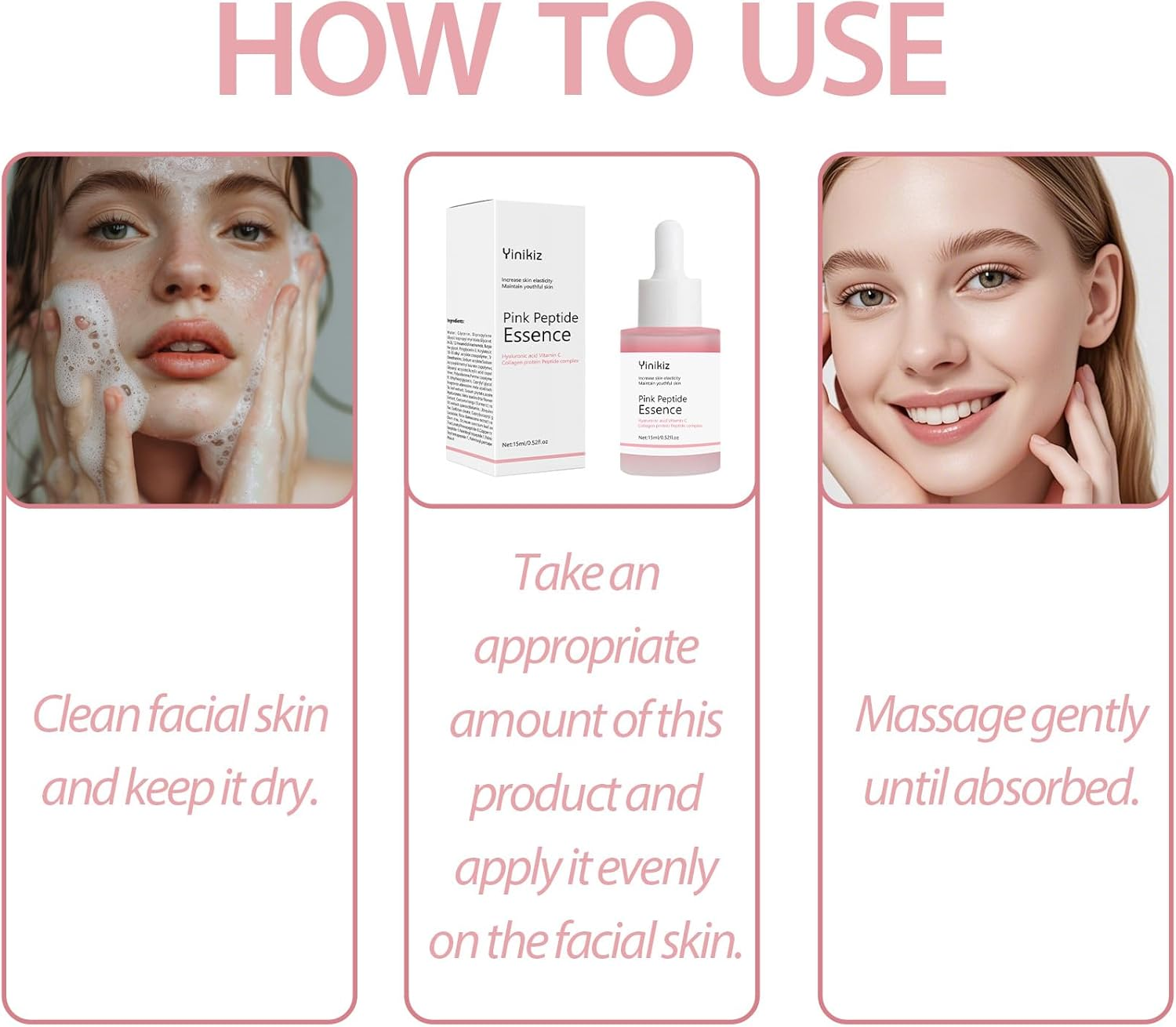 Salmon Dna Serum Face, Hydrating Peptide Serum, Gentle Facial Serum, Suitable for All Skin Types, Brightening, Moisturizing Daily Skincare image number 2