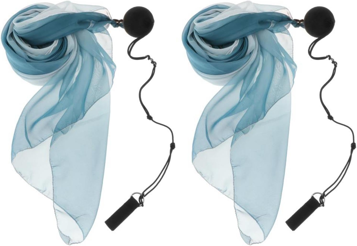 Yuksok Dance Silk Streamer Poi Throw Ball Set Women Ribbon Imitation Silk for Dress Ups image number 3