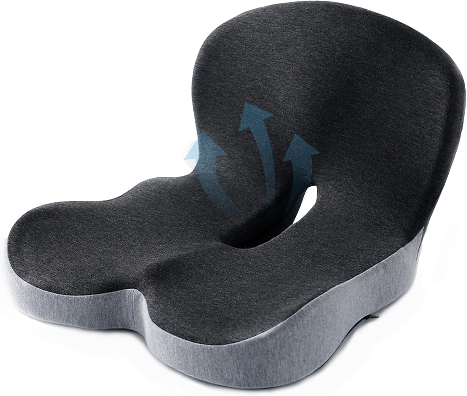 Car Seat Cushions for Long Sitting, Ergonomic Office Chair Cushion with Lumbar Support for Back Pressure Relief, Memory Foam Truck Seat Cushion, Sciatica and Back Pain Cushions for Trucker Accessories