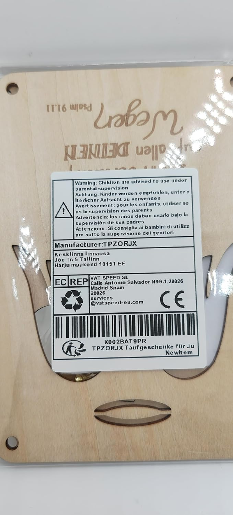 Christening Gifts for Boys and Girls, Gift Christening Card Made of Wood in Small Form - Cool Money Gifts for Confirmation, Communion, Youth Consecration, Christening - Money Gifts Packaging image number 4