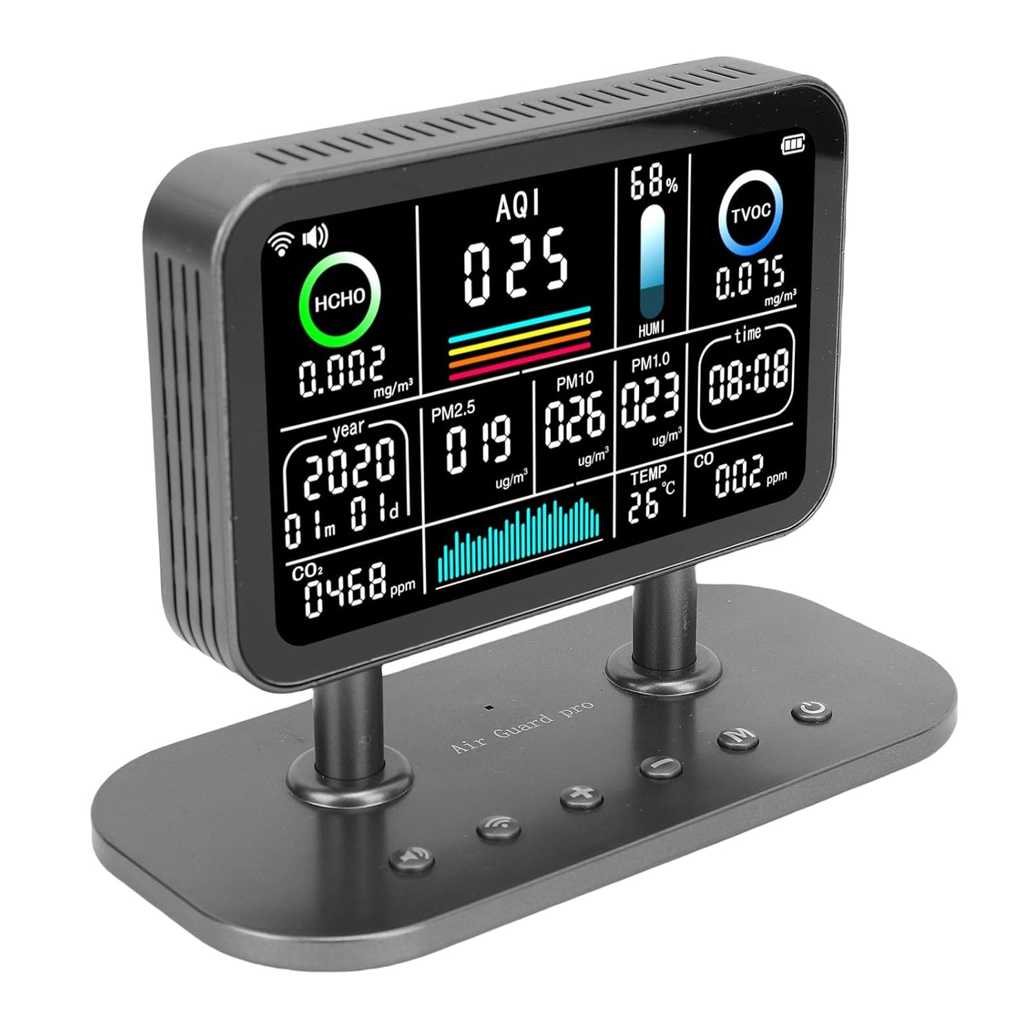 13 in 1 Professional Indoor Air Quality Meter Fast Response and High Sensitivity Accurate Air Quality Measurement with Long Battery Life Stylish and Compact Portable Multi image number 4