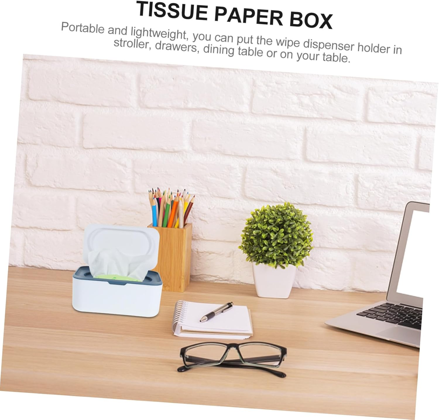 Large Capacity Wipes Box Dispenser Refillable Tissue Holder Waterproof Storage Container for Baby Wipes for Home and Travel image number 2