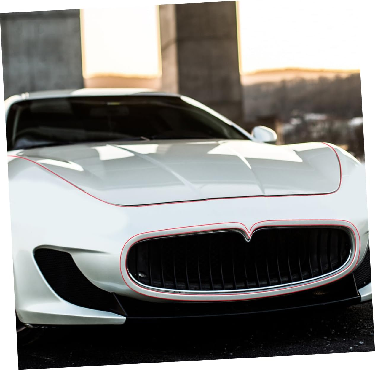 5Pcs Car Decorative Strips Vinyl Tape for Car Doors Windows Trunks Multi-Functional Dustproof image number 2