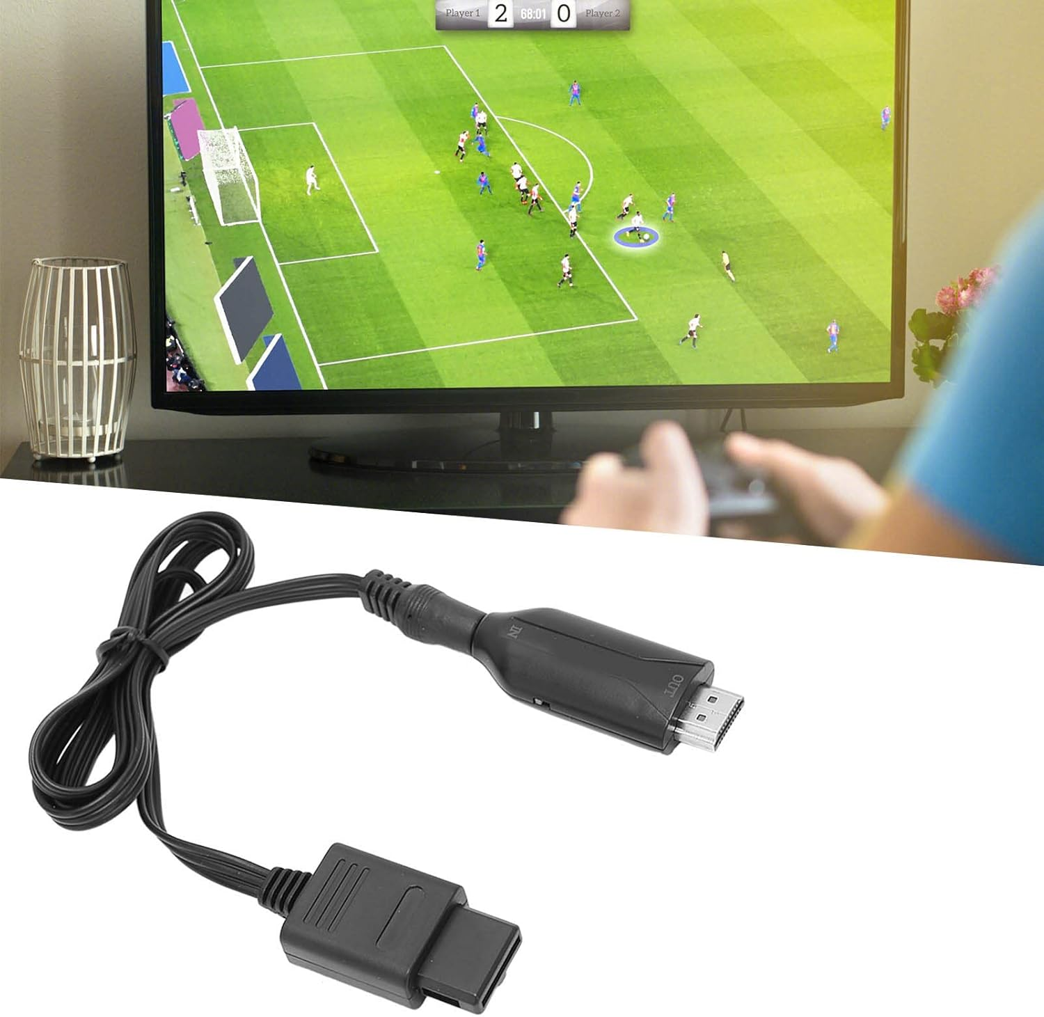 ASHATA N64 to Adapter, HD Video Converter for N64 with Power Cord, Plug and Play, Supports 720P 1080P Output image number 5