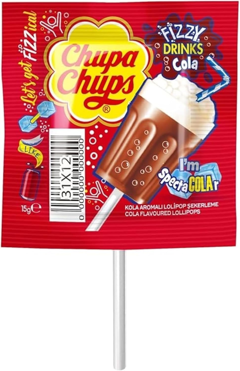 Chupa Chups 3D Fizzy Drinks Lollipops 8 X (6 X 15 G) image number 2