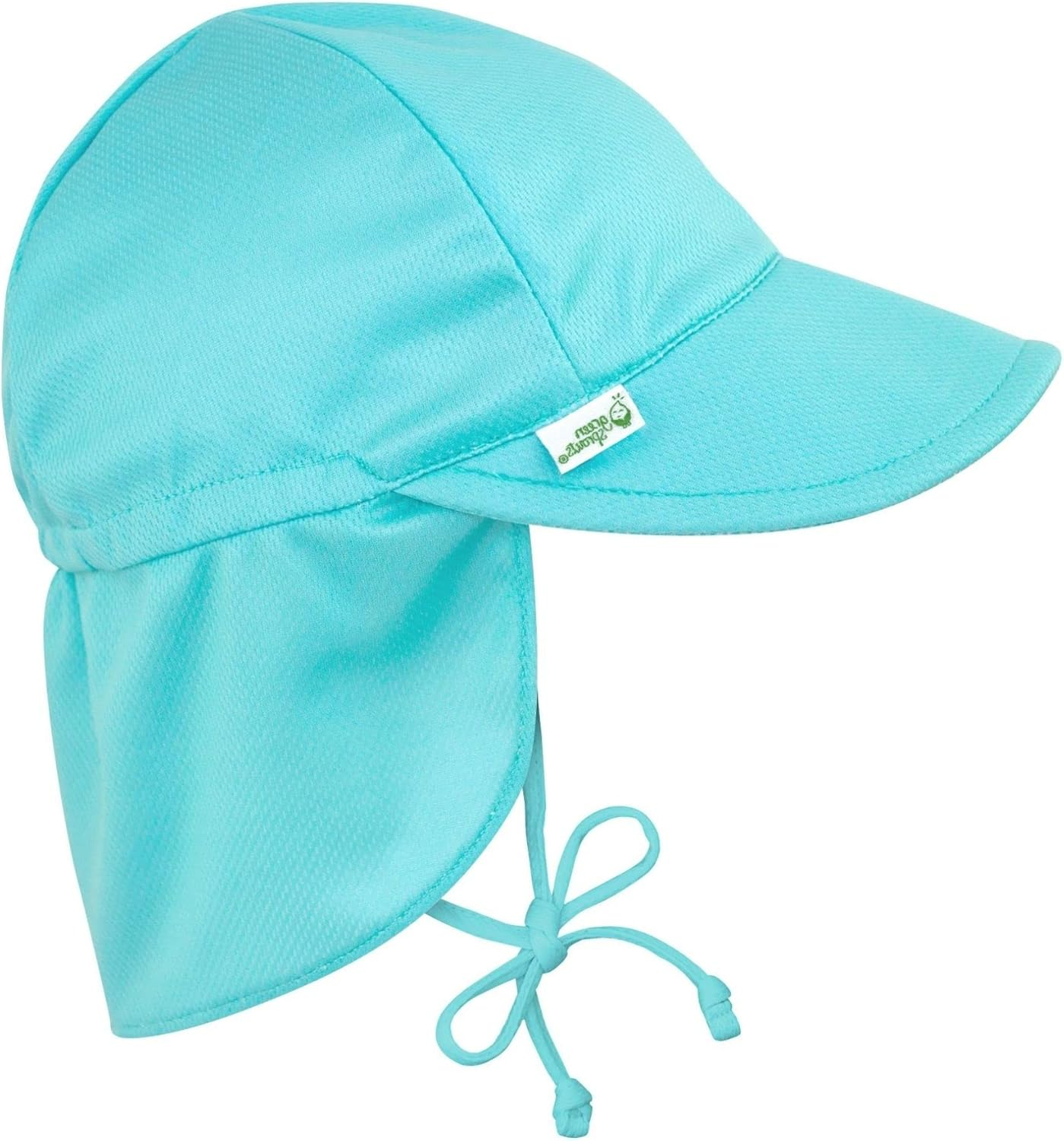 I Play. by Green Sprouts Baby & Toddler Breathable Flap Hat All-Day, UPF 50+ Sun Protection Wet or Dry