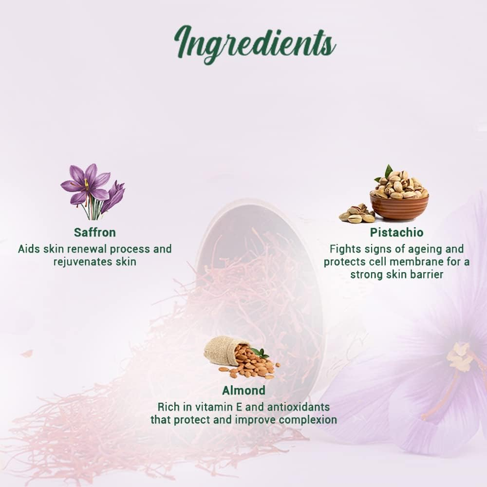 Biotique Bio Saffron Dew Youthful Nourishing Day Cream for All Skin Types, 50G image number 3