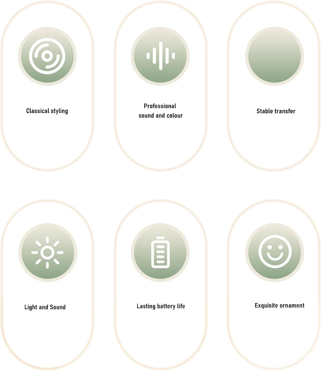 Generic Small Speaker, USB Charging Speaker Retro Powerful 5W Sound for Bedroom (Light Purple) - Green image number 7