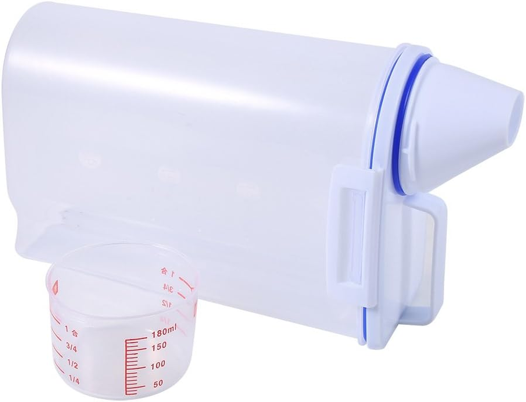 Pet Food Storage Box, Plastic Pet Food Dispenser Cat Food Dog Food Dry Food Dispenser Pet Food Container Pet Dog Food Storage Container Pet Supply image number 5