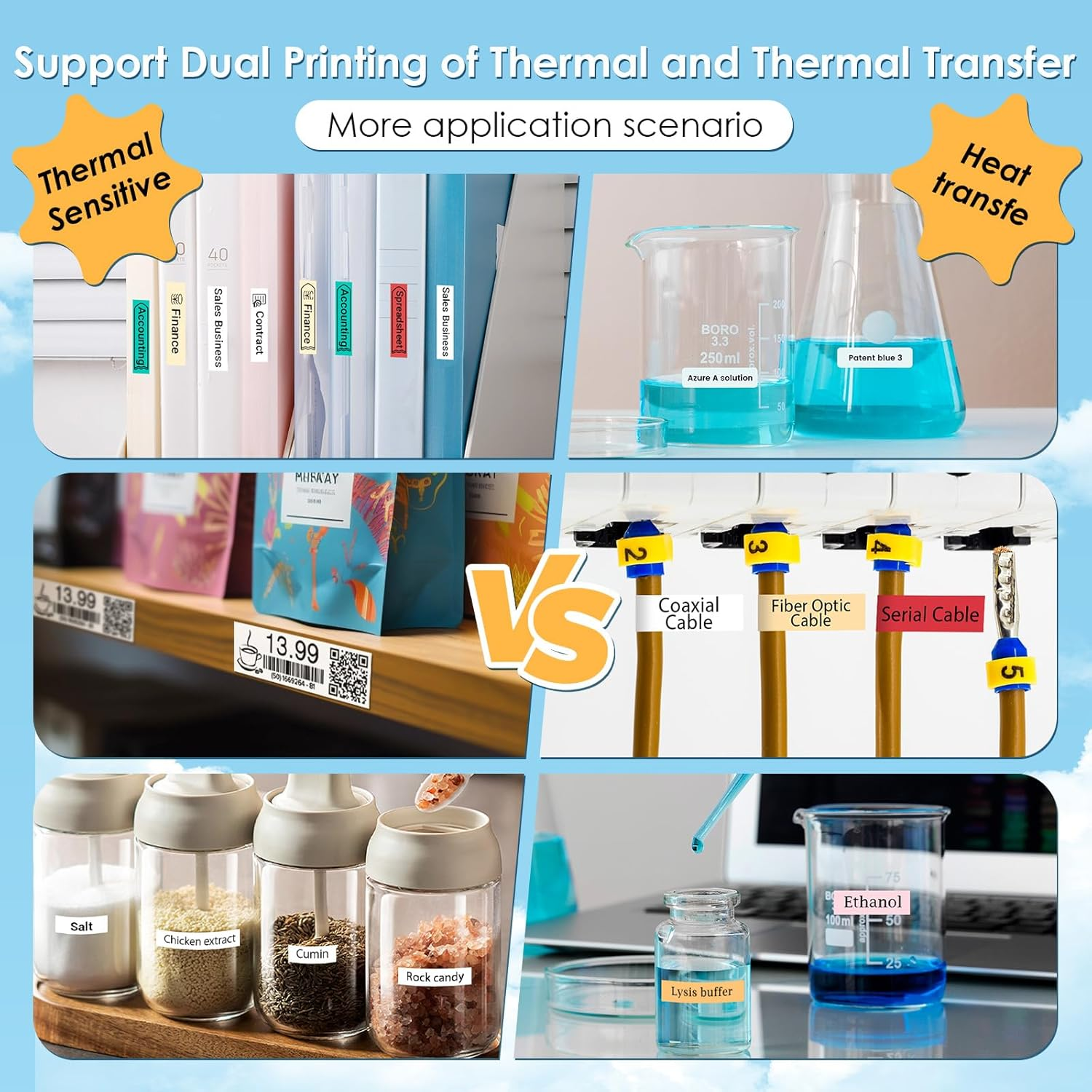 Volengo LT12 Label Maker, Handheld Portable Label Printer, Easy to Use, QWERTY Keyboard, Backlit LCD, for Home, Office, and On-The-Go Use image number 1