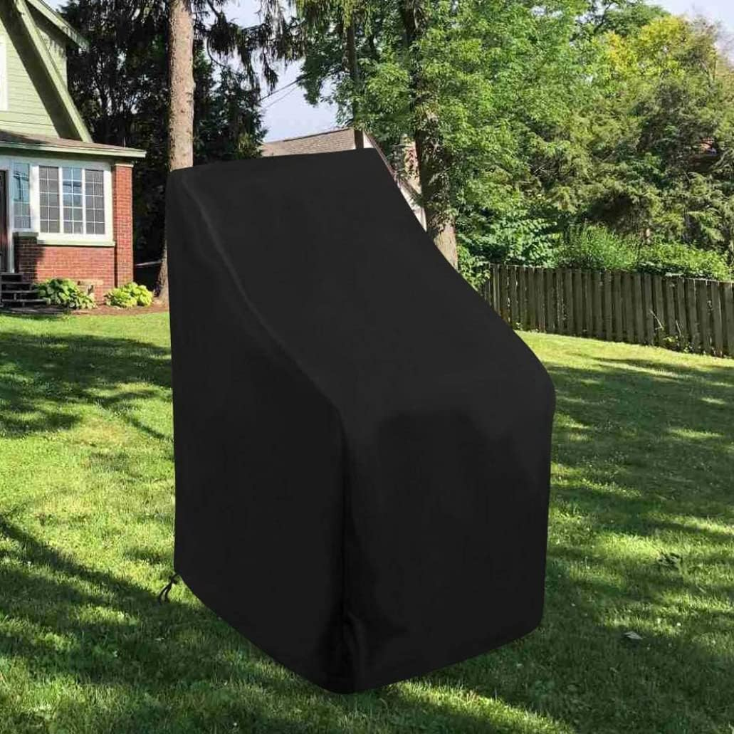 Stacking Outdoor Chair Cover Waterproof Garden Chair Covers,Patio Cover for Stackable Reclining Chairs,Tear Resistant Outdoor Furniture Protector (64X64X120Cm), Patio Chair Cover, Outdoor Chair Covers image number 3