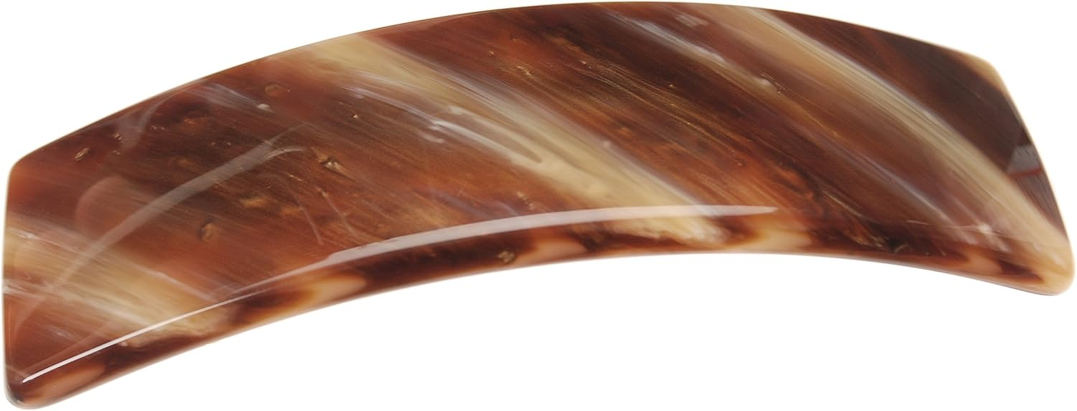 France Luxe Rectangle Hair Barrette, Large One Size Nacro Black