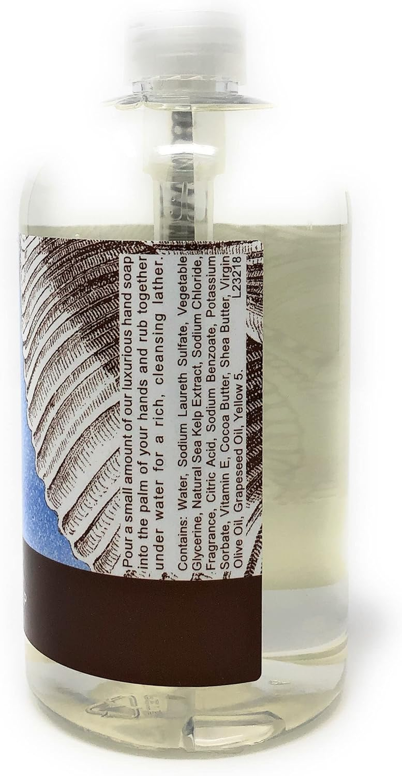 Greenwich Bay OCEAN PUR Luxurious Hand Soap Enriched with Shea Butter, Cocoa Butter and Natural Sea Kelp Extract 16 Oz image number 3