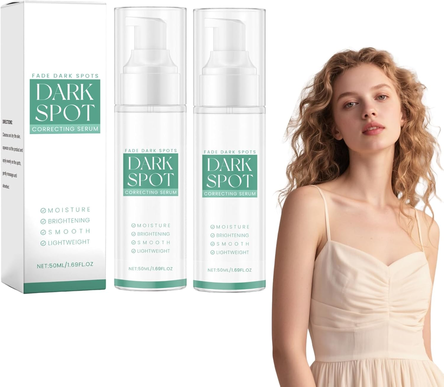 Dark Spot Corrector for Face and Body Serum with Niacinamide - Dark Spot Correcting Glow Serum for Even Skin Tone - Skin Brightening Cream to Improve Skin Tone - for All Skin Types, 50Ml (1 Bottles)