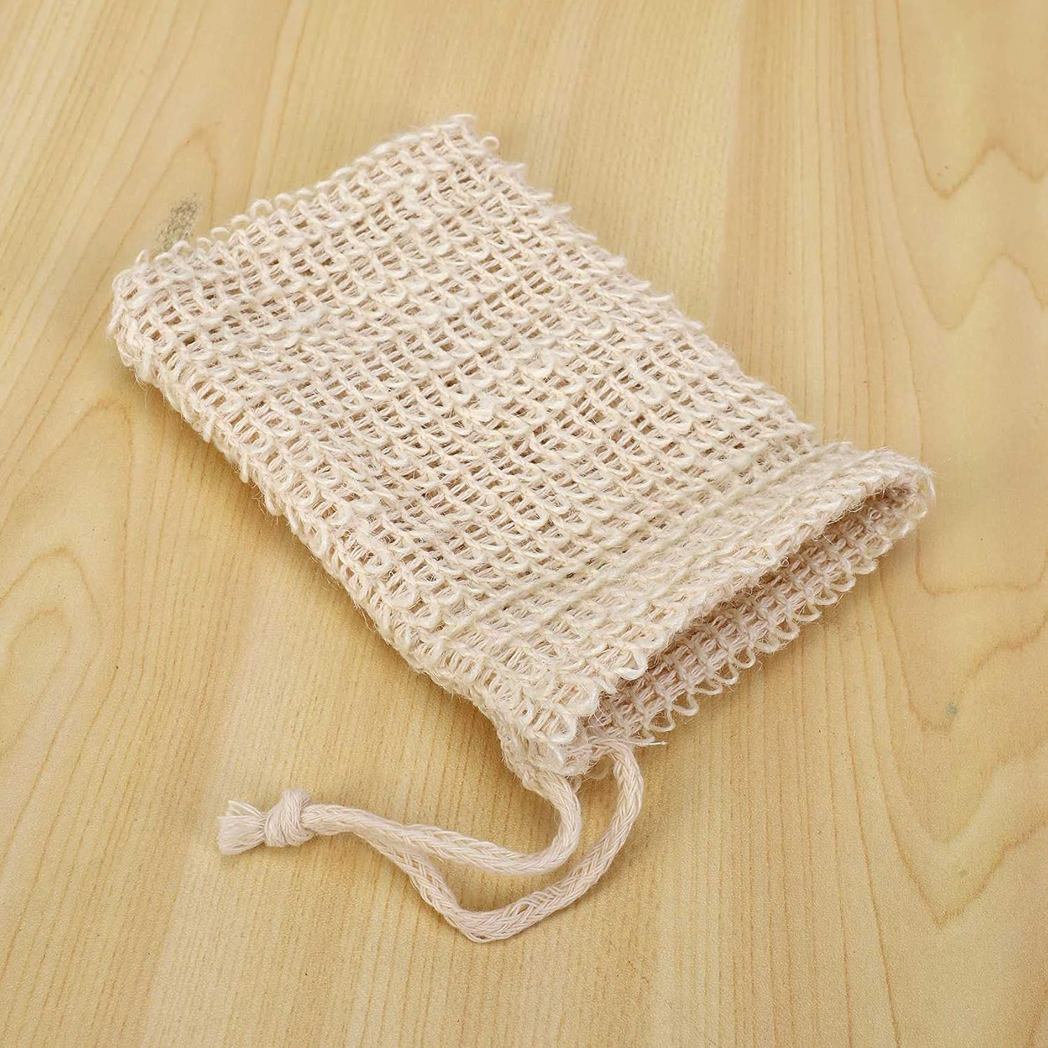 Jingfei 10 Pack Natural Sisal Soap Bag Exfoliating Soap Saver Pouch Holder image number 1