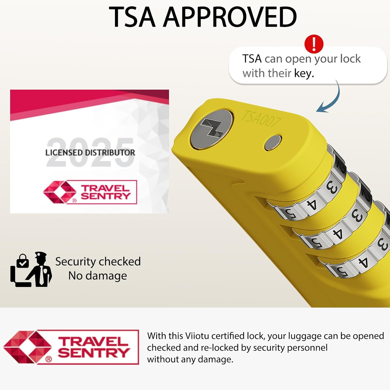 TSA Approved Luggage Locks,3 Pack Zinc Alloy Body Re-Settable Password Code Security Padlock,3-Digit Travel Code Combination Lock for Suitcases,Luggage,Case, Bag,Backpack, Gym Lockers (Yellow) - Pink image number 3