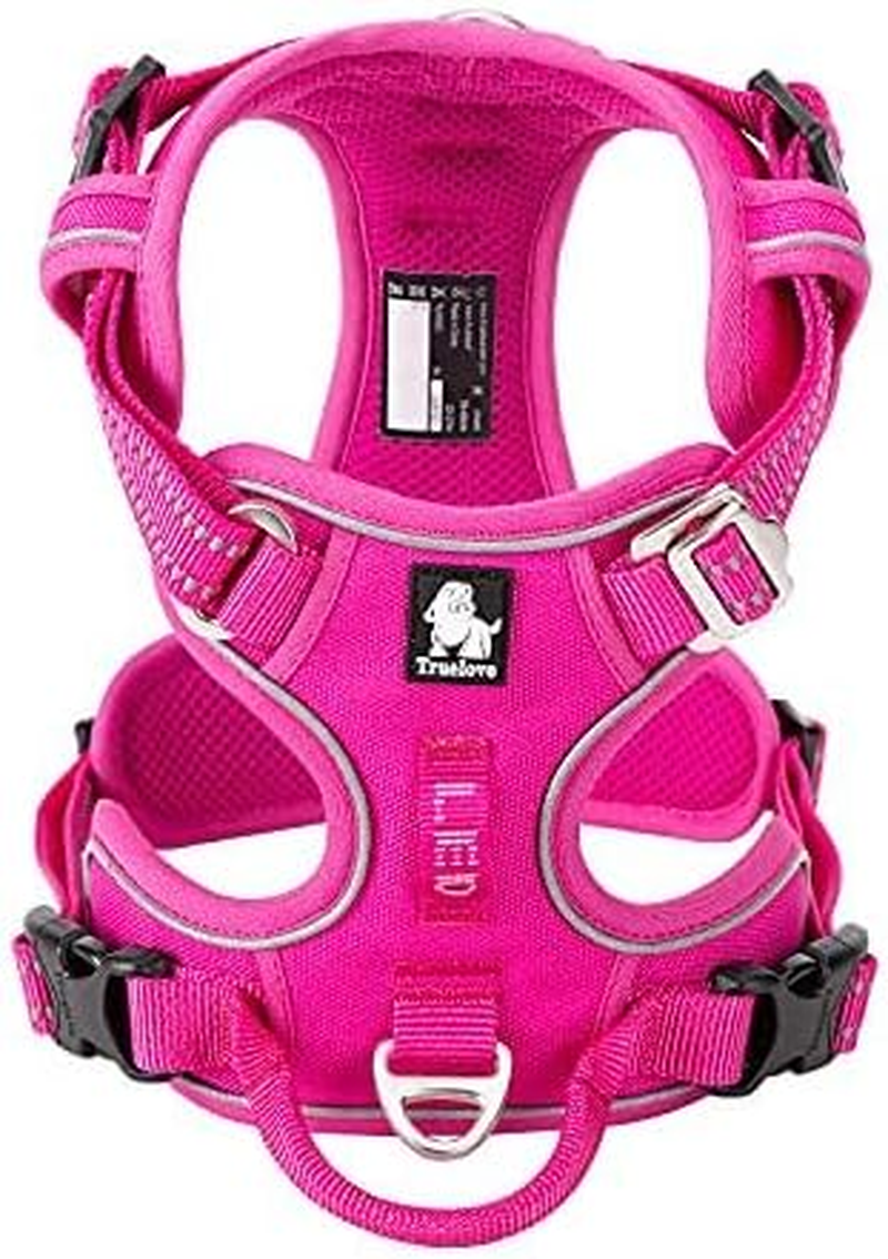 WINHYEPET True Love No-Pull Dog Harness Extra Reflective Pet Harness for Small Medium Dogs Adjustable for Walking Padded Soft Mesh Vest Easy Control TLH56512 image number 4