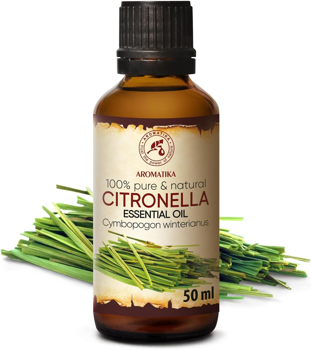 Citronella Oil 50Ml - Cymbopogon Winterianus - 100% Pure & Natural Citronella Essential Oil for Sauna - Aromalamp - Cosmetics - Aromatherapy - Diffusers - Aromabath image number 4