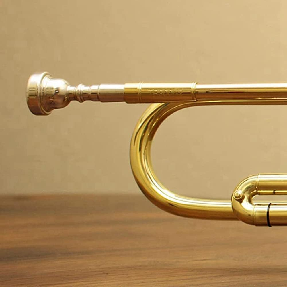 3 Pack Trumpet Mouthpiece Accessories Trumpet Mouthpiece 3C 5C 7C Trumpet for Beginners (Gold)