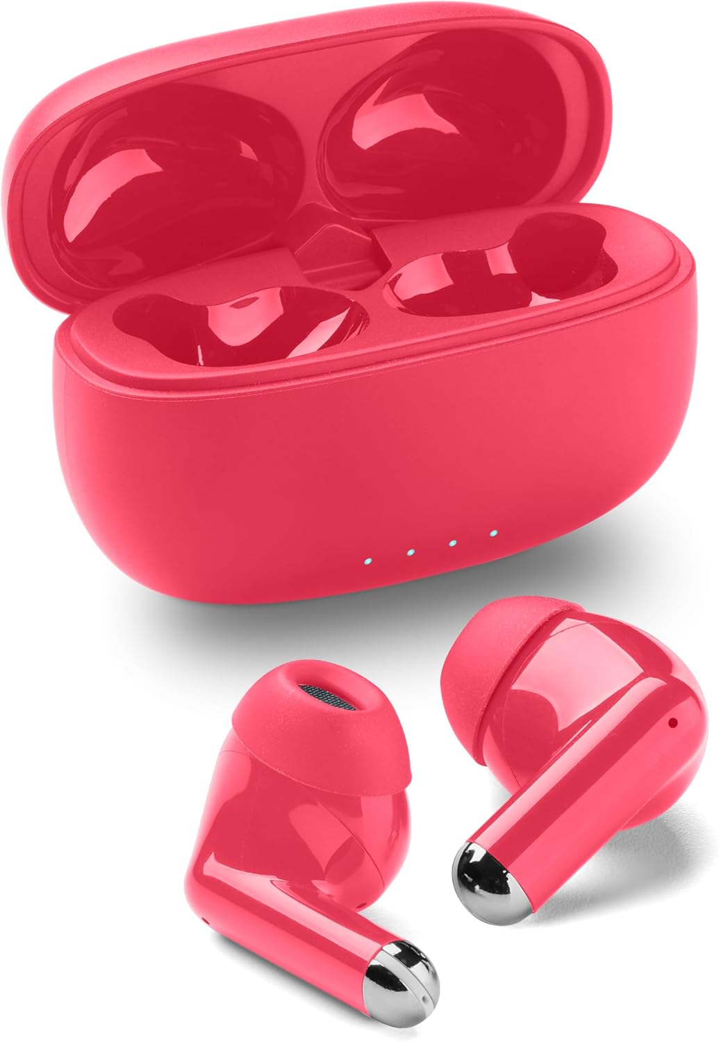 Music Sound Drift Bluetooth In-Ear Headphones Wireless with Compact Colorful Case, Auto Pairing, Touch Control, up to 22 Hours Playtime, Rose image number 1