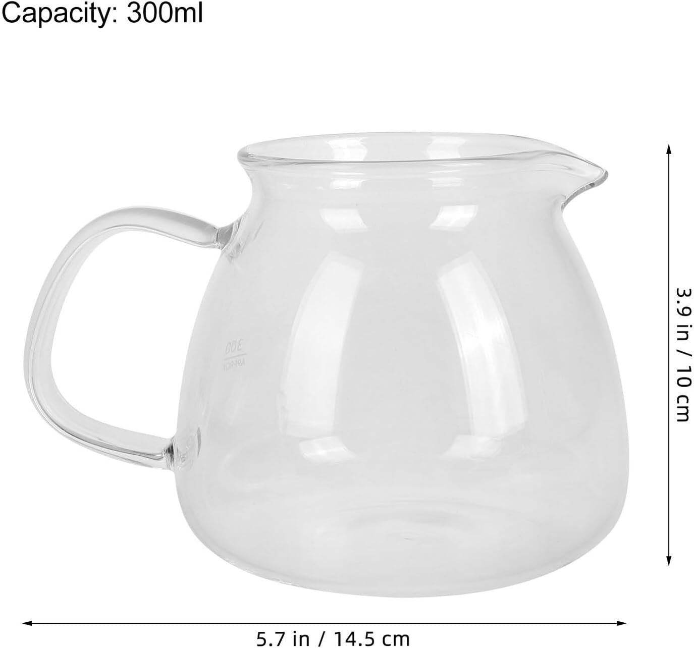 VALICLUD Manual Glass Coffee Pot Server Pot for Tea Steeper Carafe Design for Home Use for Milk Coffee Sharing image number 3