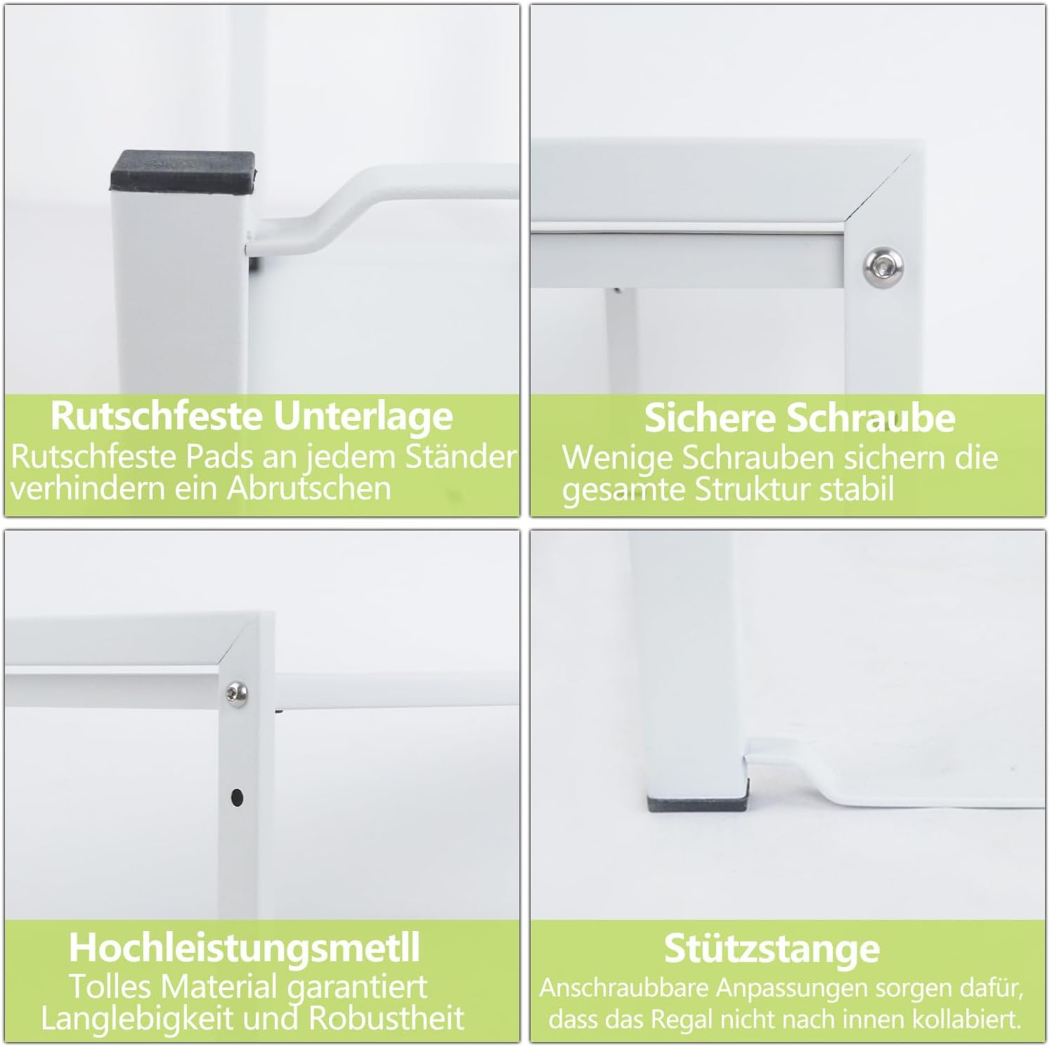 Zenmaarket Expandable Counter Shelf Organiser, 2 Pack, Black M, Minimalist Style, 2 Shelves, Metal, Adjustable & Expandable, 66 Cm (L) X 20 Cm (D) X 18 Cm (H), 20 Kg Capacity image number 6