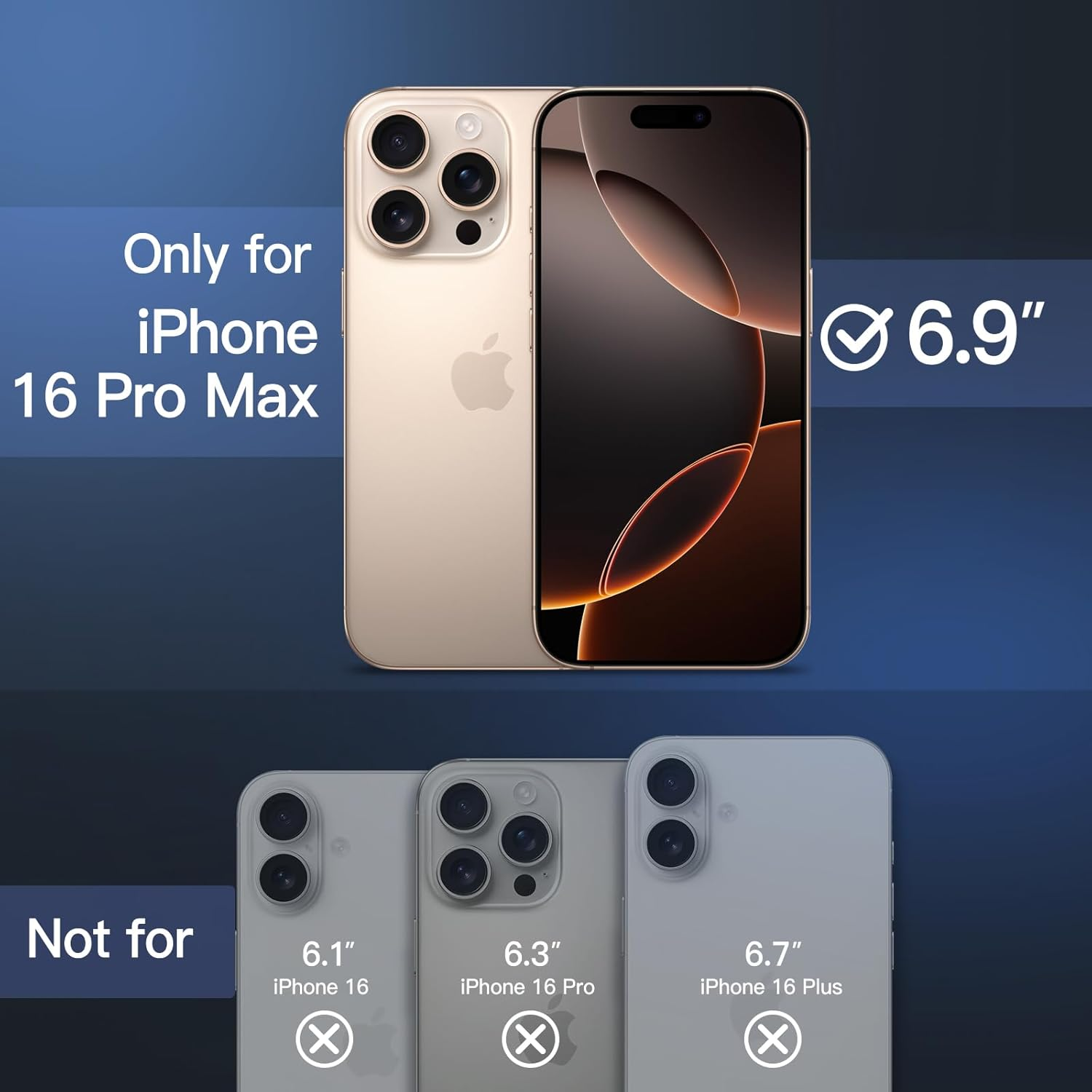 Jetech Magnetic Case for Iphone 16 Pro Max 6.9-Inch with Camera Control Capture Button, Compatible with Magsafe, Translucent Matte Back Slim Shockproof Phone Cover (Desert Titanium) - Desert Titanium image number 6