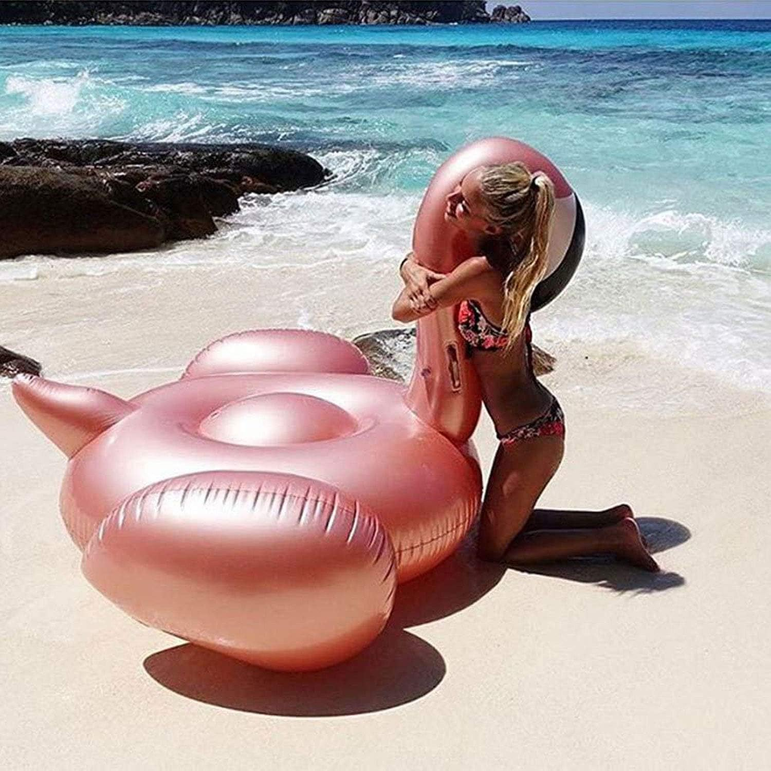 Inflatable Flamingo, Inflatable Pool Float Pool Raft Flamingo for Pool Party for Summer image number 1