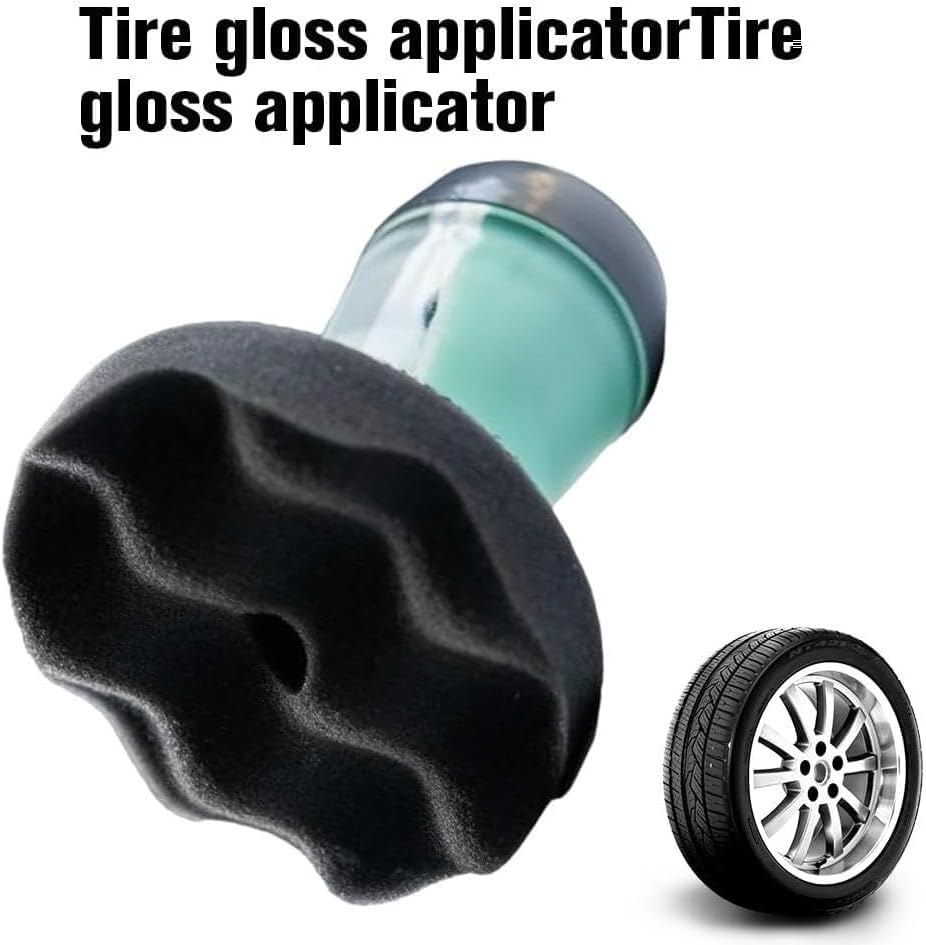 Flow Tire Shine Applicator, Reusable Tire Dressing Tool for Car Truck SUV, Easy to Use Mess-Free Sponge for Even Streak-Free Shine, Professional Auto Detailing Kit image number 5