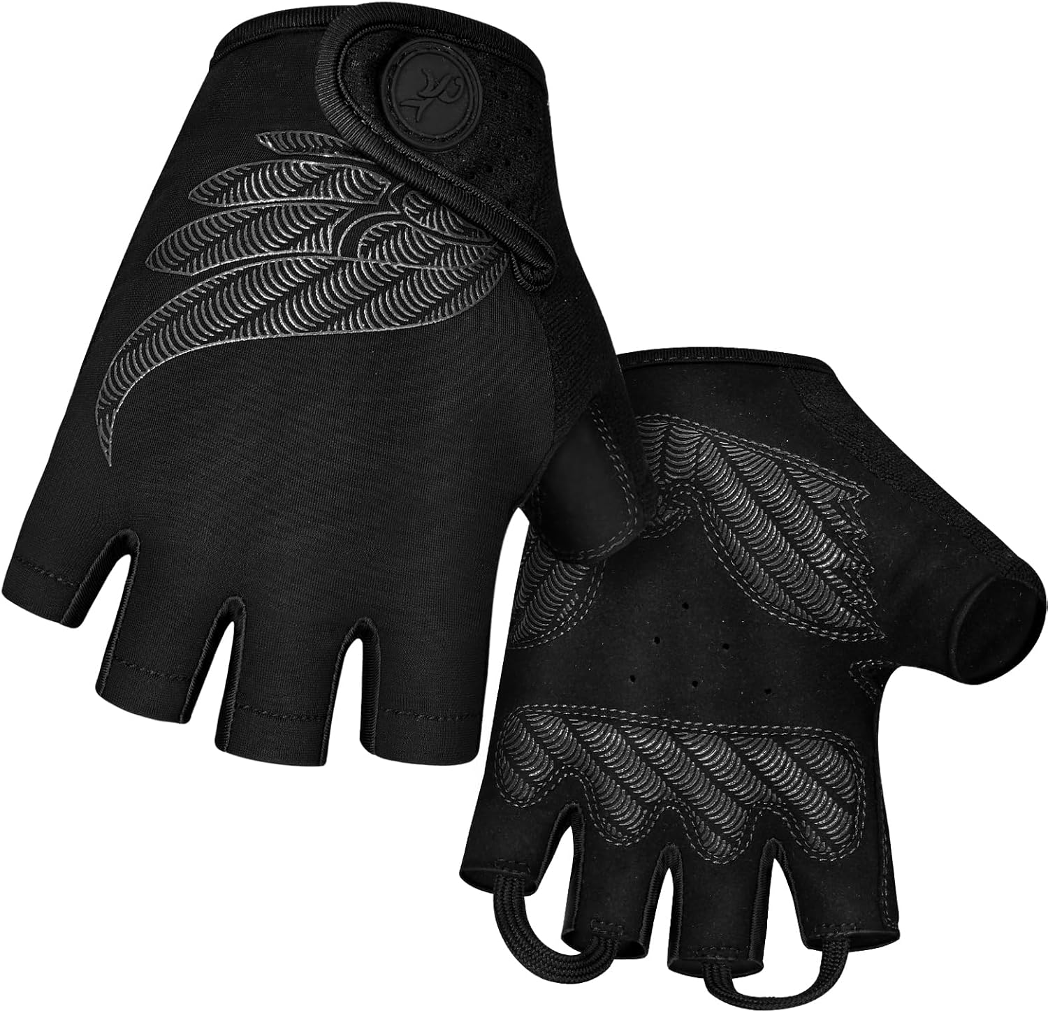 MOREOK Cycling Gloves Bike Gloves for Men/Women-[5Mm Gel Pad] Half Finger Bicycle Biking Gloves for Cycling/Weight Lifting/Gym/Motorcycle/Rowing/Outdoor Sports-128-Balck-S image number 2