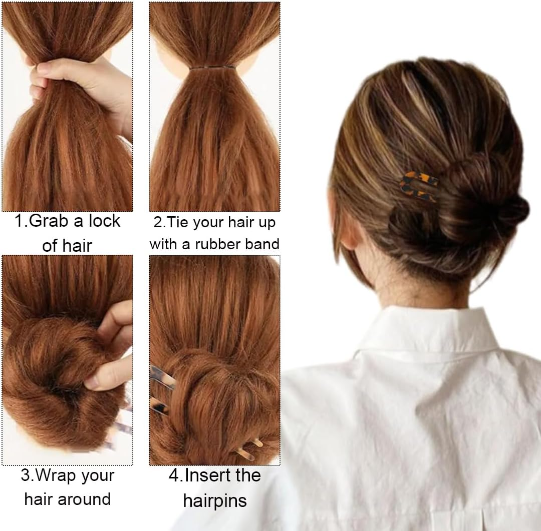 2 Pieces French Hair Clips U Shaped Hair Clips Large French Twist Hair Clips for Women Styling Hair Accessories image number 5