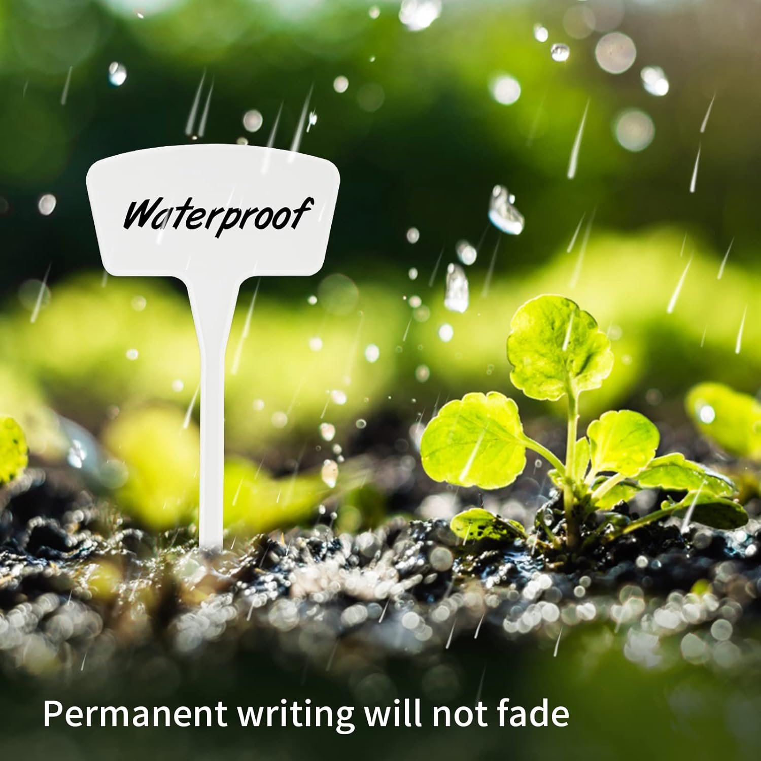 Plastic Plant Labels,10.4 Inch 30 Pack Outdoor Garden Tags Thick Garden Labels,Waterproof Sturdy Nursery Garden Markers,Strong Large Plant Markers for Vegetable Plants,Fruits,Flowers image number 1