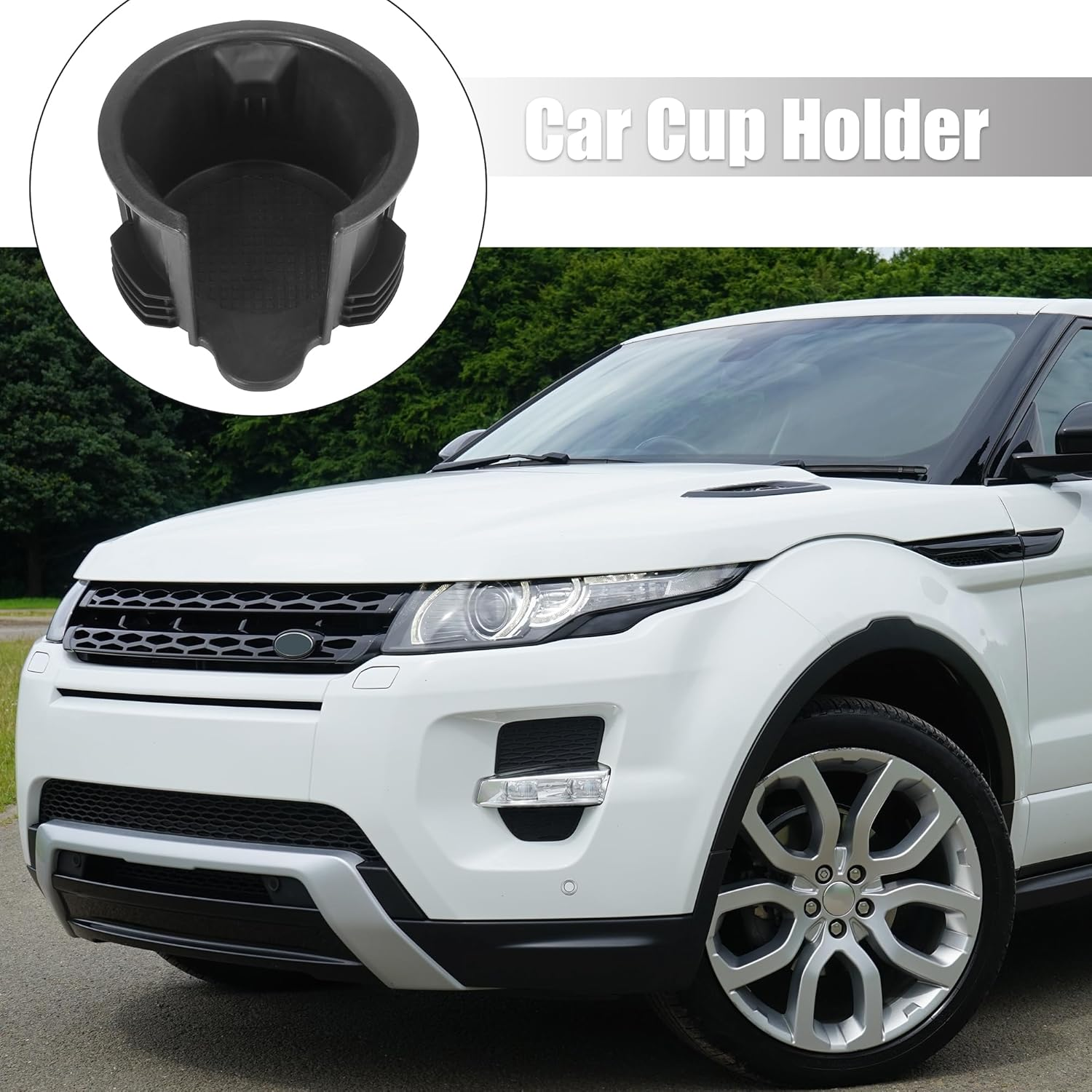 X AUTOHAUX Car Center Console Cup Holder LR021330 for Land Rover LR2 LR3 LR4 Range Rover Sport Plastic image number 4