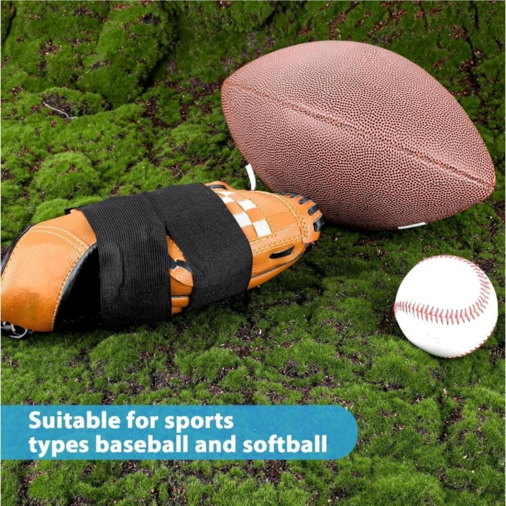 2Pcs Baseball Glove Wrap Softball and Baseball Glove Strap Band Baseball Mitt Shaper for Protection Baseball Sports image number 2