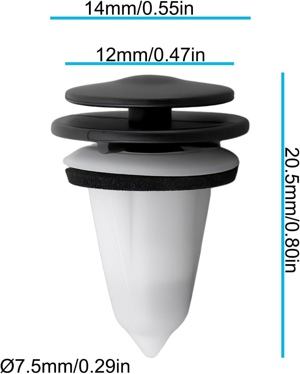 20Pcs Windshield Cowl Grill Retainer Clip Sunroof Buckle 51718234698 Compatible with BMW 3 Series 1997-2007