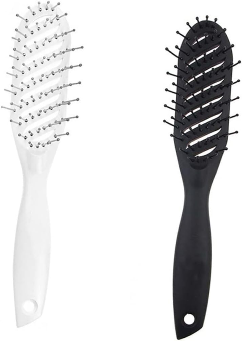 HAKIDZEL Lightweight Curved Ventilated Massage Hair Comb Styling Tool Hair Accessories Curl Comb Women Hairdressing Styling Plastic Massage image number 3