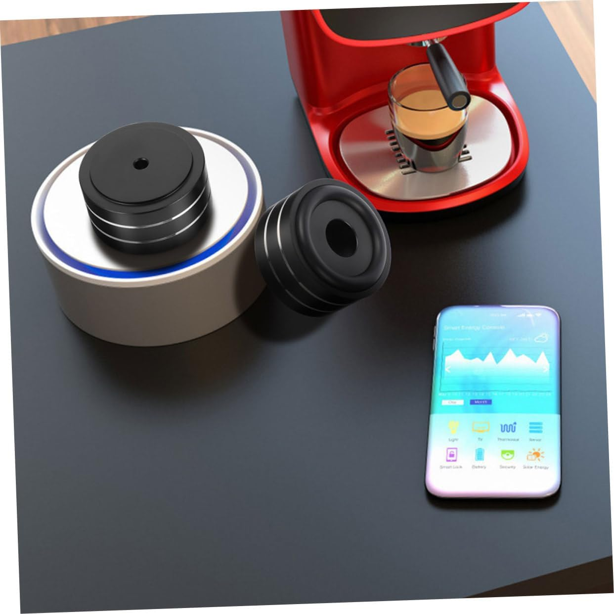 LIGIGWASH 4Pcs Speaker Isolation Feet and Vibration Absorber Pads for Hifi Amplifiers and Subwoofers Black 58X22Mm Speaker Isolation Pads for Audio Equipment and Turntables for Home Audio Systems image number 5