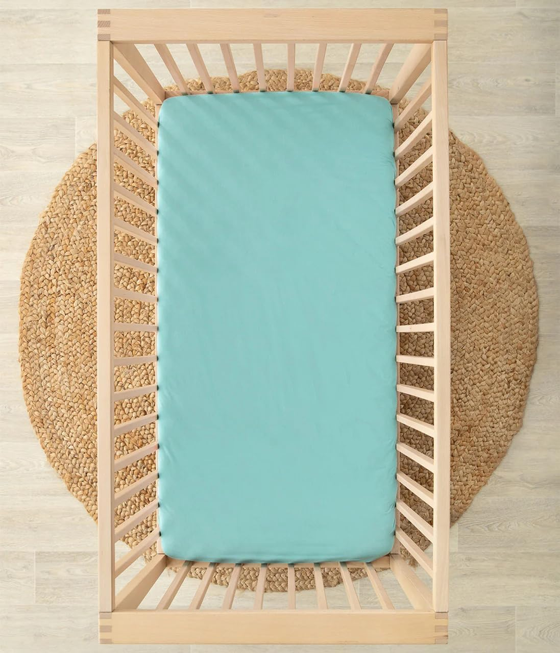 Love to Dream 2-In-1 Waterproof Cot Sheet & Mattress Protector | Tencel Soft Jersey Fabric, Fits Oval Mattress, Extra-Wide Elastic, Machine Washable & Anti-Bacterial, Quiet Waterproof Backing | Pink