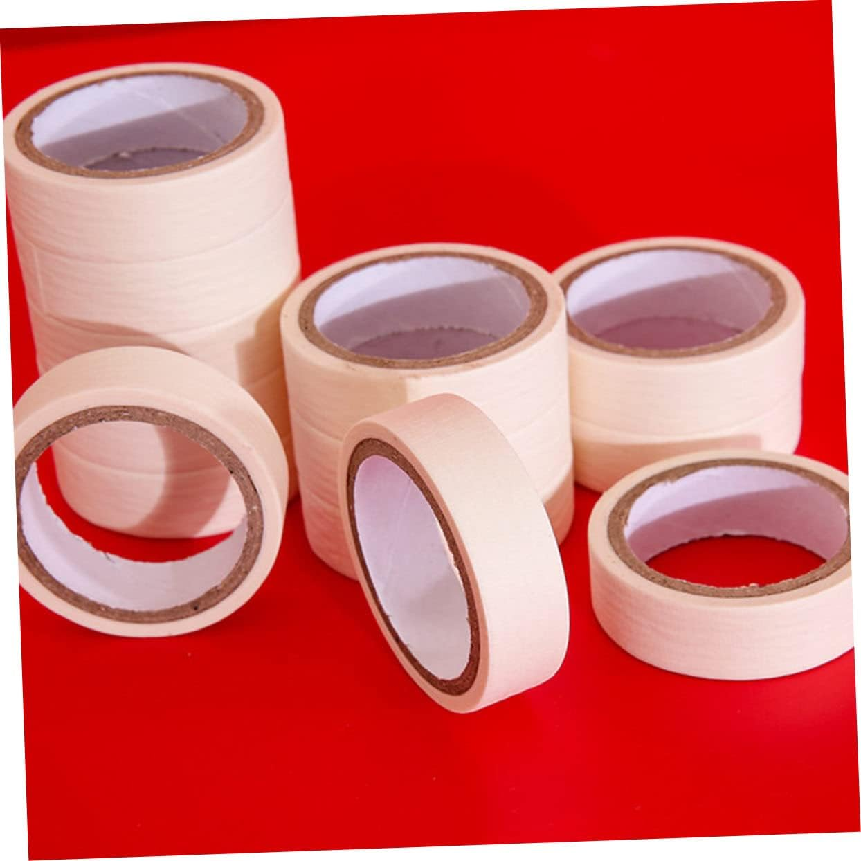 NUOBESTY 3Rolls Textured Paper Masking Tape Painters Separation Tape Acid Hand Tears Paper Sticky image number 6
