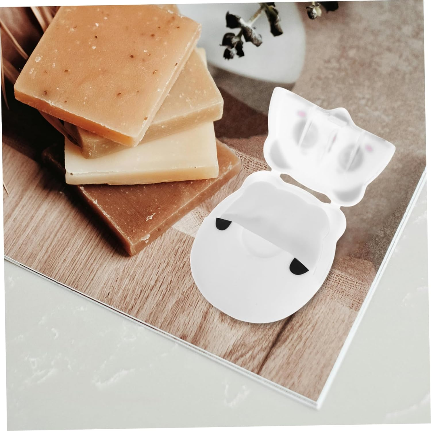 Abaodam Disposable Soap Paper Sheets Mini Portable Hand Washing Soap Flakes for Travel Camping Outdoor Activities image number 4