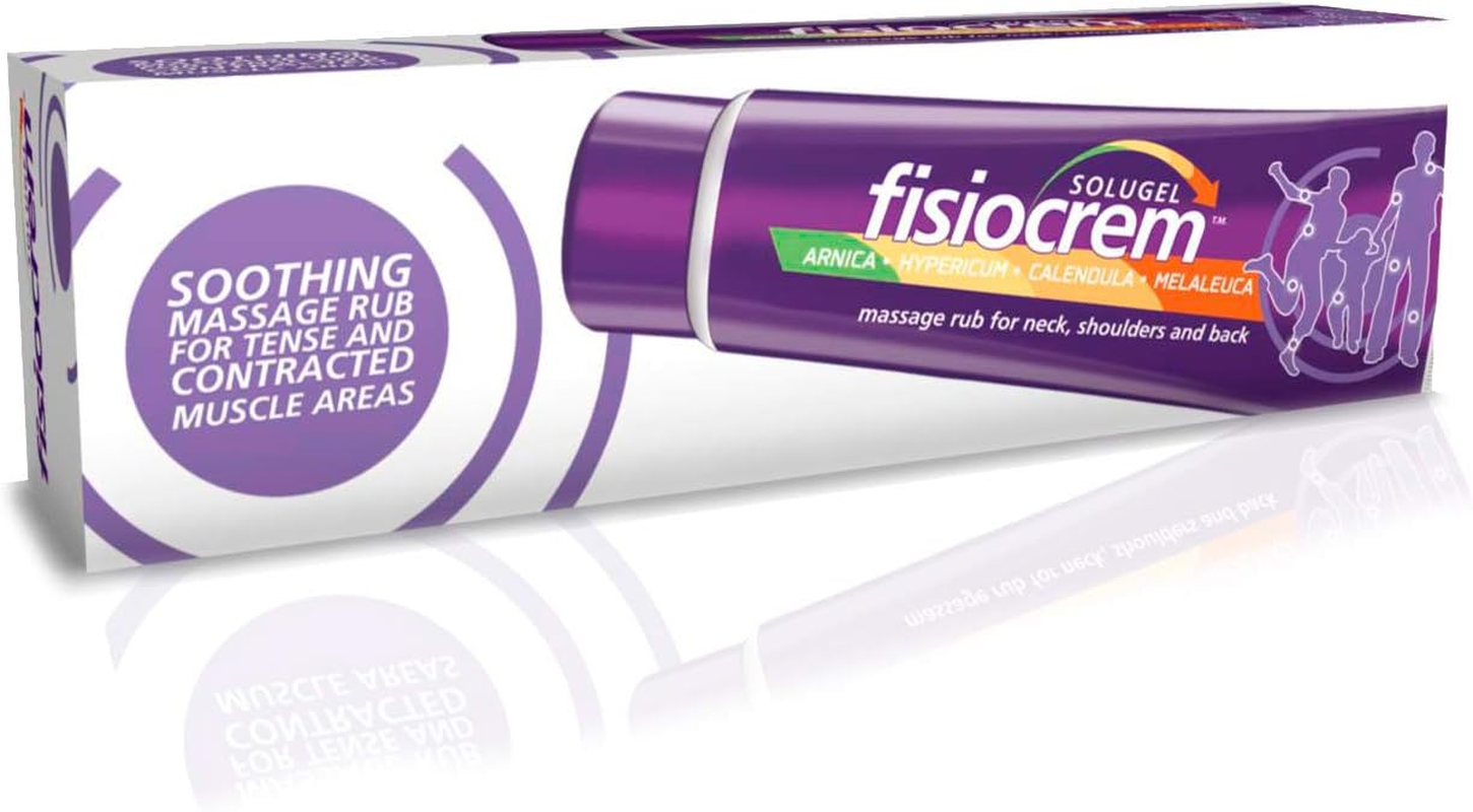 Fisiocrem Solugel 60G &ndash; Muscle Pain Relief Gel with Naturally Derived Active Ingredients of Arnica, Calendula, Hypericum, Melalecua & Menthol, Soothes Sprains, Strains & Sore Muscles, Non-Greasy, Easily Absorbed