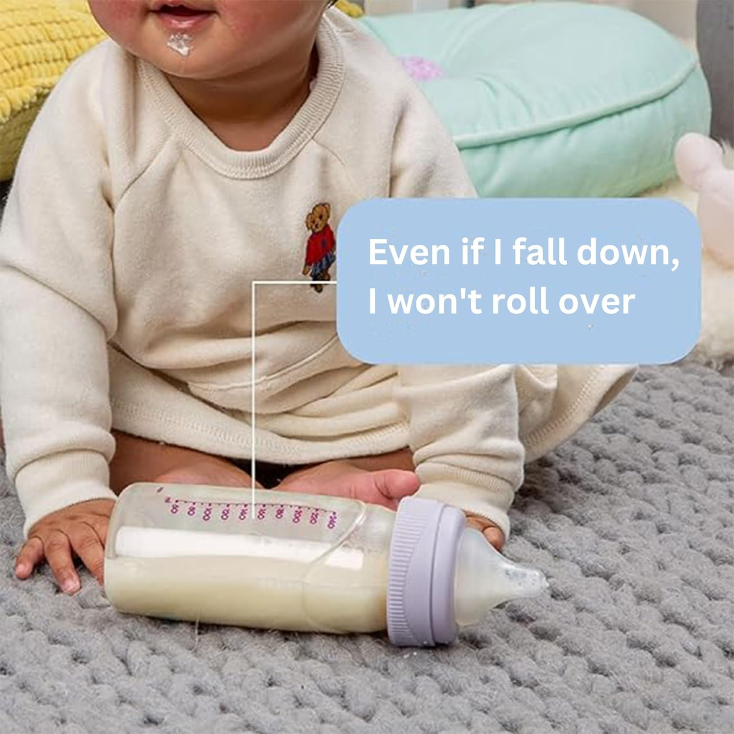 B.Box PPSU Breastfed Baby Bottle, Peony, 240 Ml Capacity image number 2