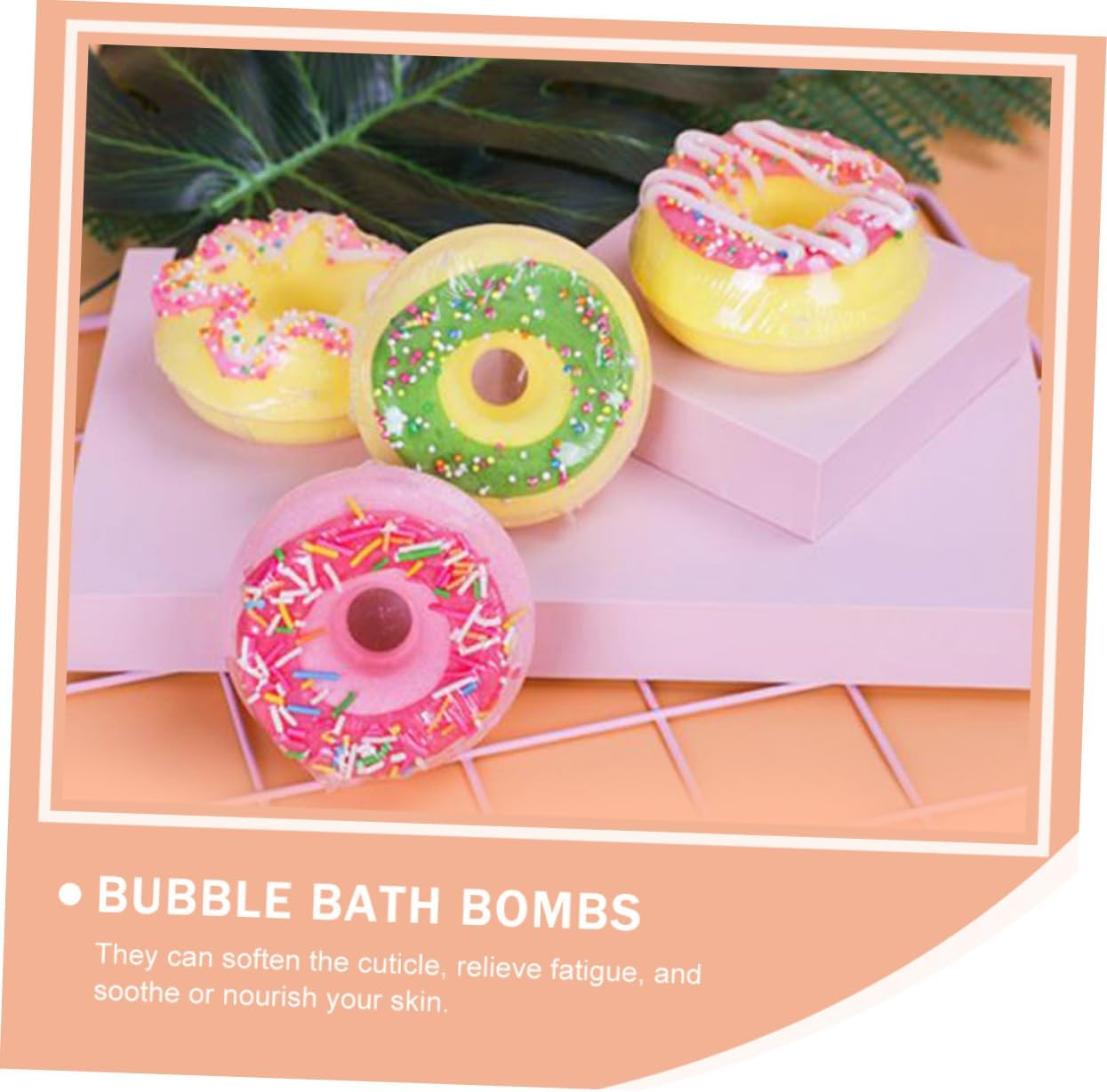 Beavorty Doughnut Shape 100G 4Pcs Set Essential Oils for Boys and Girls Fun Bath Time Random Style image number 6